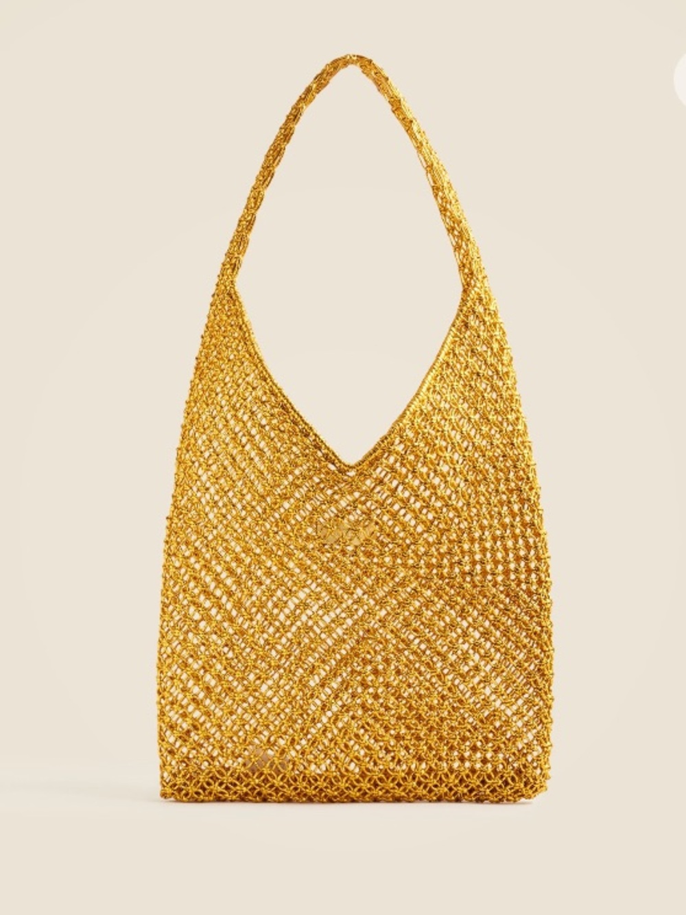 NWT J Crew Handwoven metallic shoulder tote with Lurex metallic thread